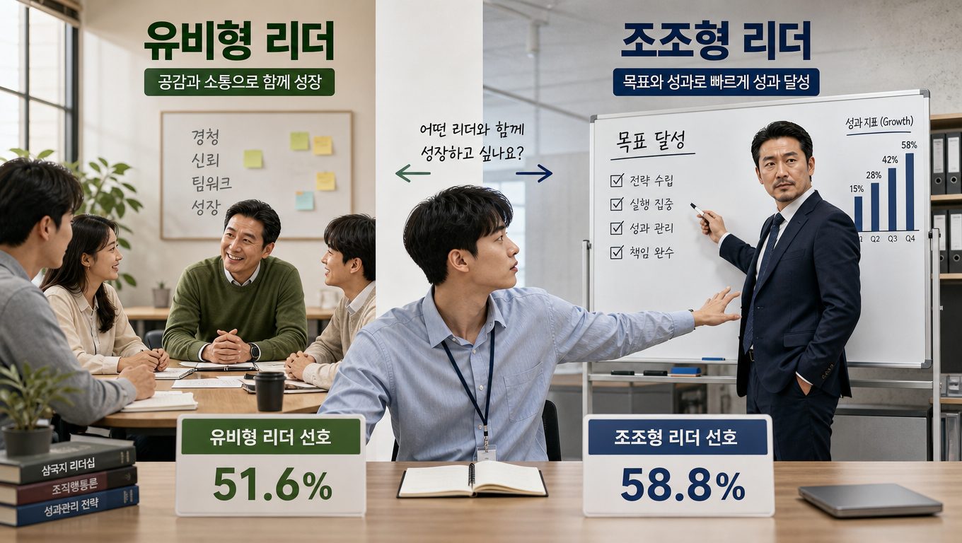 직장인들이 유비형 리더보다 조조형 리더를 선호하는 이유